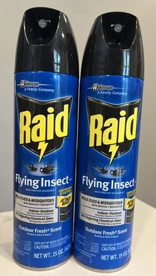 Raid Flying Insect Killer Formula Kills Flies & Mosquitoe - 2 Pack 617717 15 oz. - Image 1 of 4