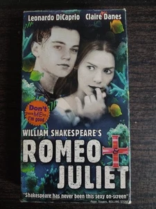 Romeo & Juliet (1997) VHS Leonardo DiCaprio Claire Danes Ex Blockbuster Rental - Imagen 1 de 4