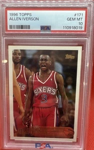 1996-97 Topps - Allen Iverson #171 (RC) - Foto 1 di 2