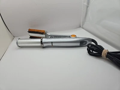 INSTYLER IS1001 Rotating Hot Iron Hair Straightener Brush 1-1/4” Silver - Image 1 of 4