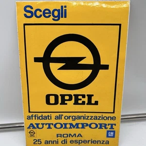 Adesivo vintage Opel Autoimport Roma pubblicità concessionaria anni 80 raro - Foto 1 di 2