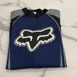 Vintage Fox Racing Mountainbike Radtrikot Herren Large Full Zip mit Taschen - Bild 1 von 8