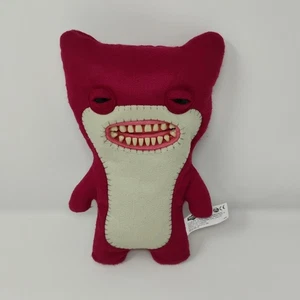 Fuggler lustiges hässliches Monster PEINLICHER BÄR 12 Zoll Plüschzähne burgunderfarben Stofftier - Bild 1 von 6