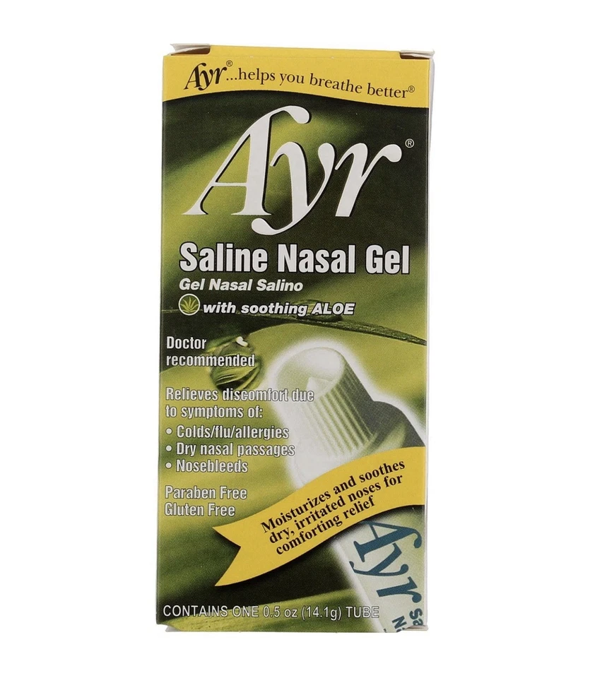 Ayr Saline назальный гель назальный гель гель крем, 0,5 унц срок годности 11/2028 - Изображение 1 из 1
