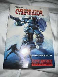 Neuwertiger Cybernator (SNES Super Nintendo 1992) nur Bedienungsanleitung - Bild 1 von 4