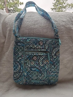 Vera Bradley Shoulder/Crossbody Bag Blue Paisley - Image 1 of 4