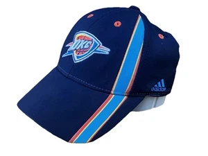Authentic Oklahoma City Thunder Baseball Hat Adidas Fitted OKC Thunder NBA Small - Picture 1 of 9