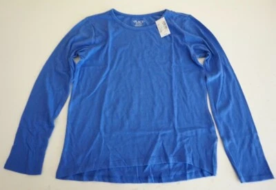 CAMISETA THE CHILDREN'S PLACE NIÑAS MANGA LARGA ALTAS CAPAS BAJAS GRANDE COBALTO ¡NUEVA CON ETIQUETAS! Foto 1 de 2