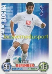 277 RICARDO ROCHA # TOTTENHAM TOPPS PREMIER LEAGUE 2007 2008 MATCH ATTAX - Picture 1 of 1