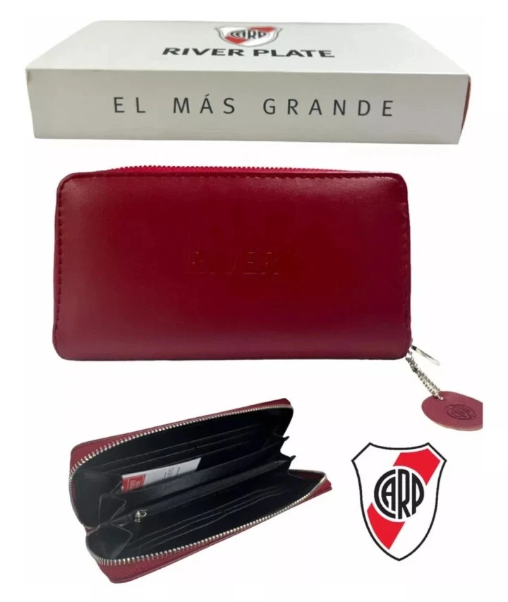 Billetera Clubes Argentinos. Licencia Oficial. CARPA River Plate. Cuero Sintético Foto 1 de 4