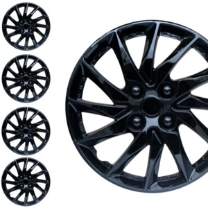4PC Black for wheel rim cover for R14 HubCaps for 1993-2002 Toyota Corolla - Picture 1 of 10