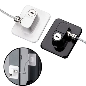 1 Set Child Safety Lock Refrigerator Lock with Key for Fridge Dishwasher Toilet - Picture 1 of 22