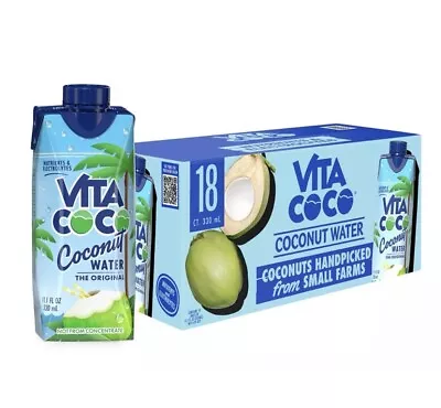 Vita Coco Coconut Water, Original, 11.1 Fl Oz, 18 Count - Image 1 of 2