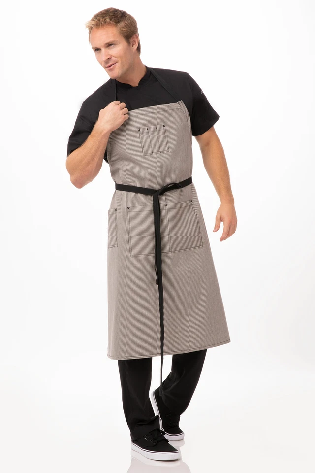 Chef Works Unisex Portland Chefs Bib Apron (AB038) - Image 1 of 1