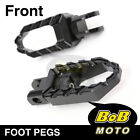 For Aprilia Pegaso 650 05-12 11 10 09 CNC BUZZ Rider Front Foot Pegs BLACK