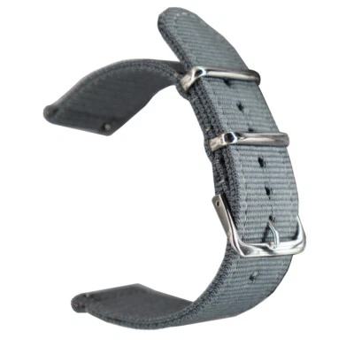 Correa de reloj tejida de lona de nailon premium conector universal 18/20/22/24 mm Foto 1 de 4