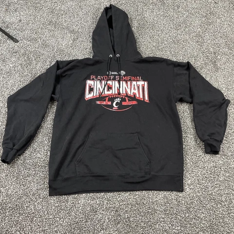 Cincinnati Pullover Hoodie Sweatshirt Mens Large Semi Final Cotton Bowl Cover