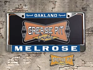Melrose Motors Chrysler Plymouth License Plate Frame - Bild 1 von 3