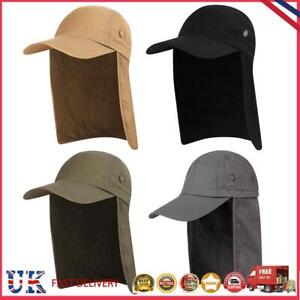 Unisex Fishing Hat Sun Visor Cap Sun Protection with Ear Neck Flap Cover *Z