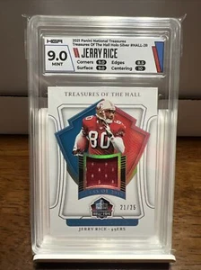 2021 National Treasures Jerry Rice Treasures Of The Hall Silver Game Worn 21/25 - Bild 1 von 2