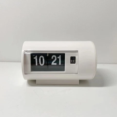 Retro Table Clock Auto Flip Clock 12 Hours AM/PM Format Display Timepiece Desk C Cover
