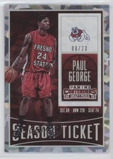 2015 Panini Contenders Draft Picks Season Ticket Cracked Ice /23 Paul George #78