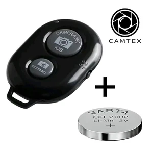 Mini Bluetooth Smartphone Kamera Auslöser Fernbedienung Schwarz (inkl. Batterie) - Bild 1 von 8