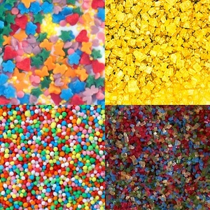 Goblin Inspired Rainbow Sprinkles Edible Sugar Cupcake Cake Decorations - Picture 1 of 7