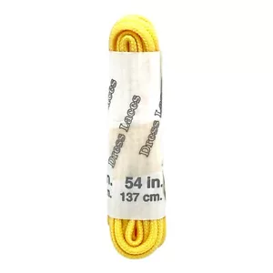 Zapato de vestir amarillo de 54" pulgadas cordones redondos delgados cordones cordones botas cuerdas zapatos - Imagen 1 de 1
