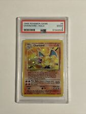 PSA 2 1999 Pokemon Base Set  Unlimited Charizard Holo 4/102 Good WOTC