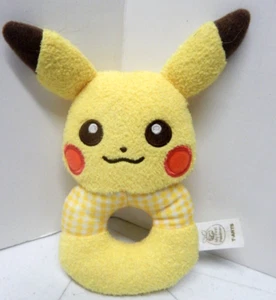 Nintendo Pokemon Pikachu Baby Rattle Plush Toy t-arts 7" Terry Cloth - Picture 1 of 5