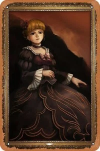 Umineko When They Cry - Beatrice ritratto incorniciato stampa artistica retrò metallo insegna latta - Foto 1 di 2