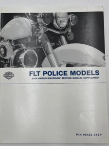 2004 Harley Davidson FLT Police Models Service Manual Supplement 99483-04SP - Picture 1 of 1