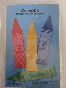 CRAYONS Soft Sculptured Wall Decorations Pattern and Applique Instructions NEW - Picture 1 of 5