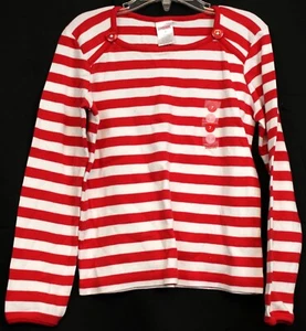 2008 Gymboree Sweet Heart Valentine Day Shirt Red Striped Button Classic French - Picture 1 of 6