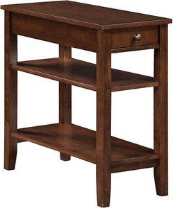 Convenience Concepts American Heritage 3-Tier End Table with Drawer, Espresso  - Picture 1 of 7