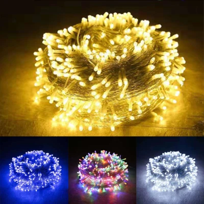 Battery LED String Rice Lights Copper Wire Remote Control Timer Indoor&Outdoor