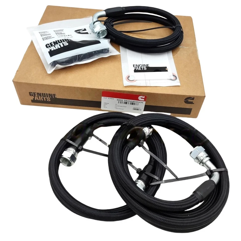 For 2003-07 Dodge Ram 2500 3500 5.9L Cummins Transmission Cooler Hoses Kit 48RE - Image 1 of 4