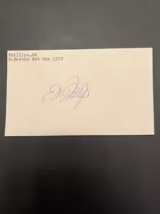 Ed Phillips Signed Government Postcard GPC JSA LOA Boston Red Sox RARE - Picture 1 of 3