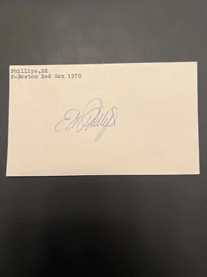 Ed Phillips Signed Government Postcard GPC JSA LOA Boston Red Sox RARE - Image 1 of 3