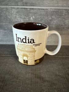 Starbucks India Coffee Mug 16 Oz. Collector Series 2012 Beige/Brown - Picture 1 of 7