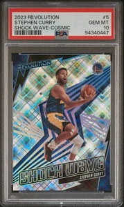 2023 Panini Revolution Shock Wave-Cosmic #5 Stephen Curry /99 PSA 10 - Picture 1 of 2