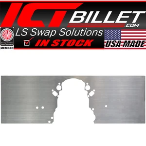 Placa de motor delantera ICT Billet LSX - Montaje de motor sólido Chevy de aluminio - LS LS1 - Imagen 1 de 2