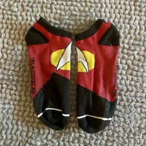 Star Trek 2 Paar Crew Socken Unisex Ankle Low Cut rot & blau - Bild 1 von 2