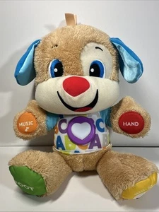 Fisher Price Laugh and Learn ABC Smart Stages Interactive Puppy Plush Dog - Picture 1 of 3
