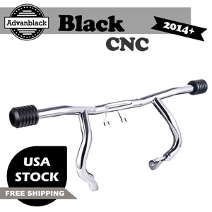 ProTek Front Performance High Way Peg One Step Black CNC Crash Bar Fits Harley - Picture 1 of 7