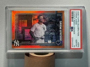 2025 Topps Celebrations Dugout Peeks DP-4 Orange Aaron Judge 5/25 PSA 10 POP 1 - Bild 1 von 4