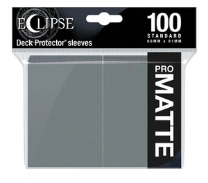 Ultra Pro Smoke Grey Eclipse Matte Standard Sleeves 100 Pack [NEW] Card Deck - Picture 1 of 1