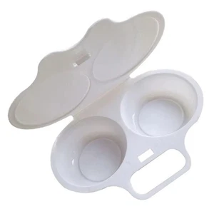 Microondas Huevos Cazador Furtivo Utensilios de Cocina Vaporera Cazador Furtivo Cocina Doble Taza Hervidor de Huevos - Imagen 1 de 5
