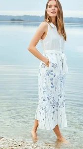 Spartina Emeline Kleid - Oyster Factory Field Flowers blau Gr. M Freizeit TraveAg - Bild 1 von 12